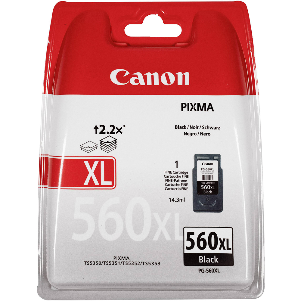 Bild von Canon Tintenpatrone PG-560XL, schwarz