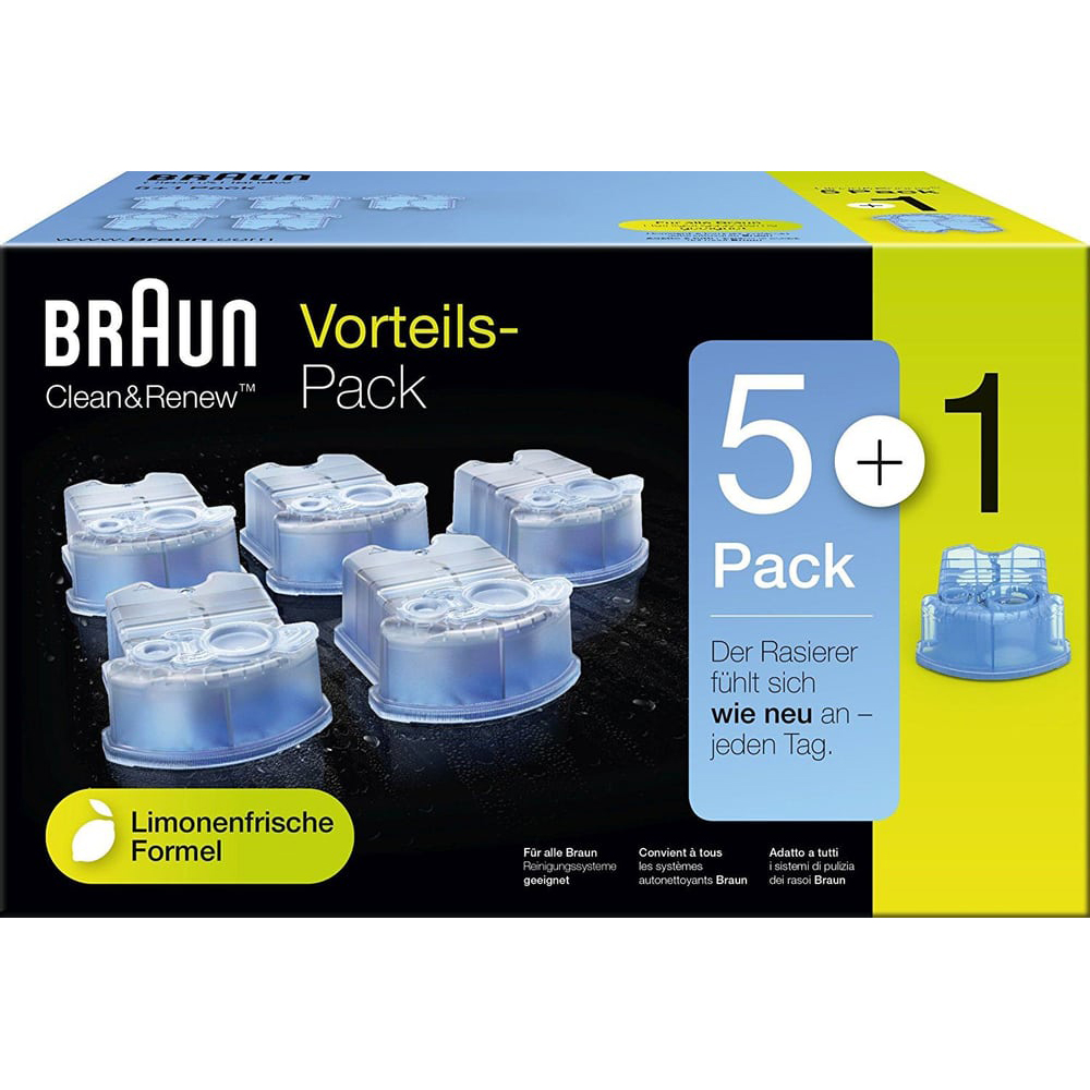 Picture of Braun Clean & Renew Reinigungskartuschen 5er-Packung + 1 gratis