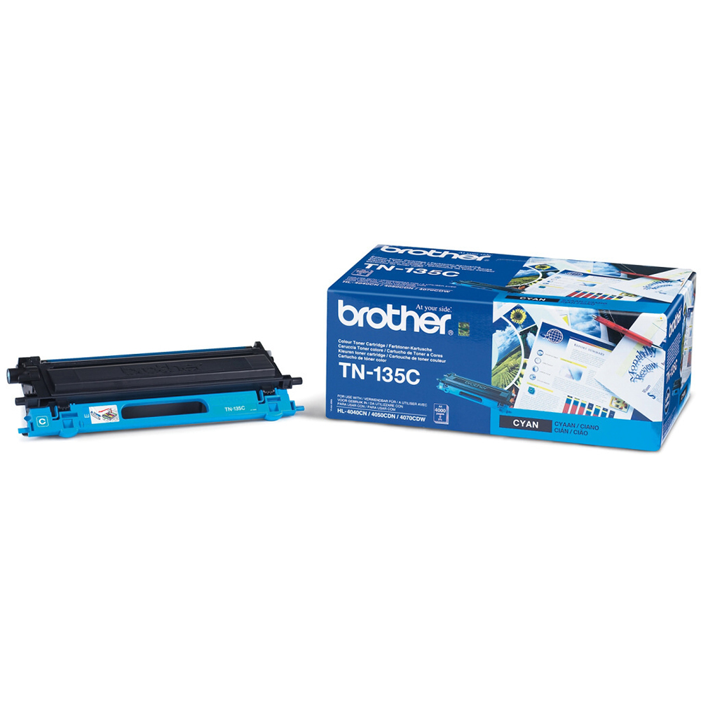 Bild von Brother Toner TN-135C, Cyan, 4000 Seiten