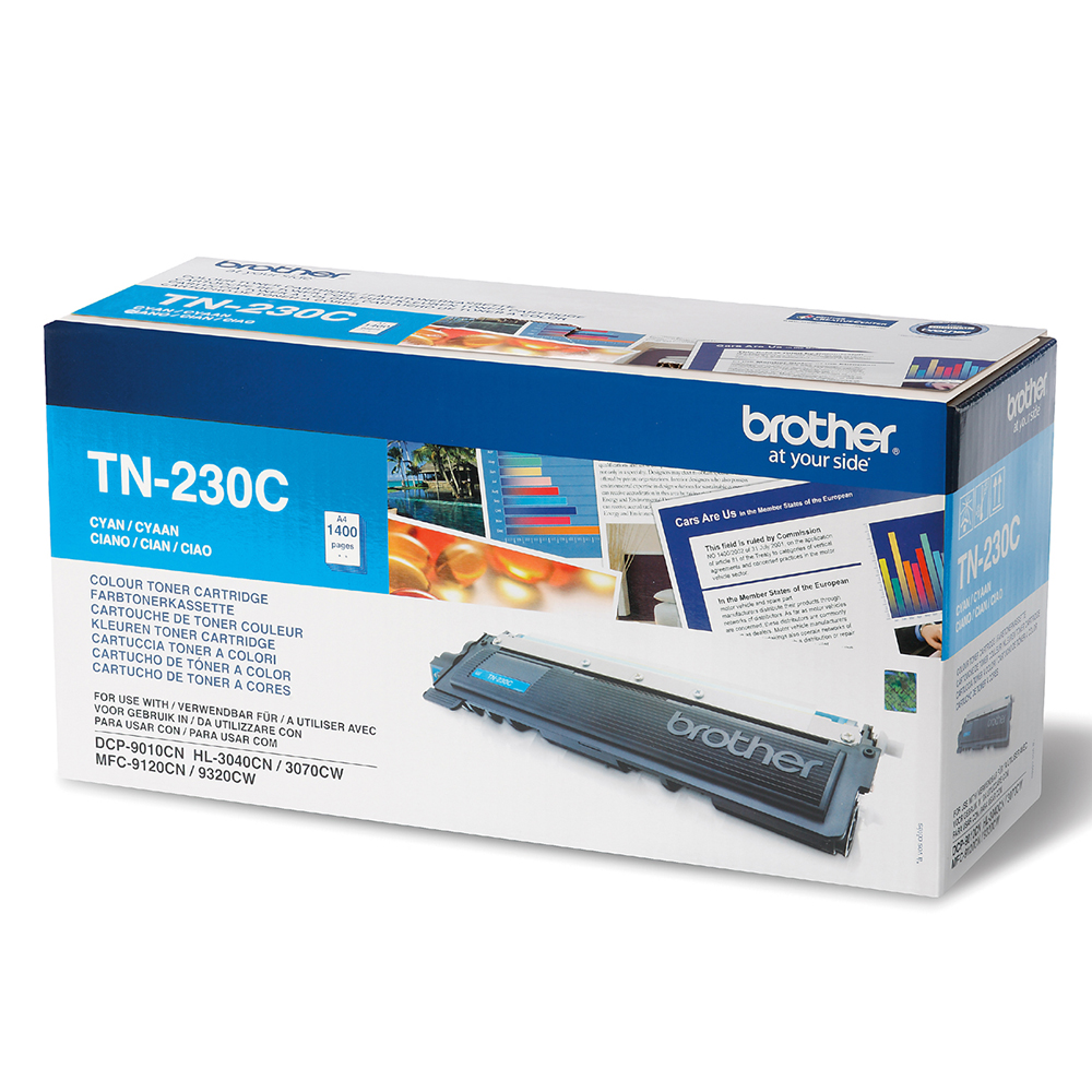 Bild von Brother Toner TN-230C, Cyan, 1400 Seiten