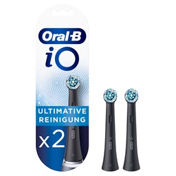 Bild von Oral-B Ersatz-Aufsteckbürsten iO Ultimative Reinigung 2er-Packung schwarz