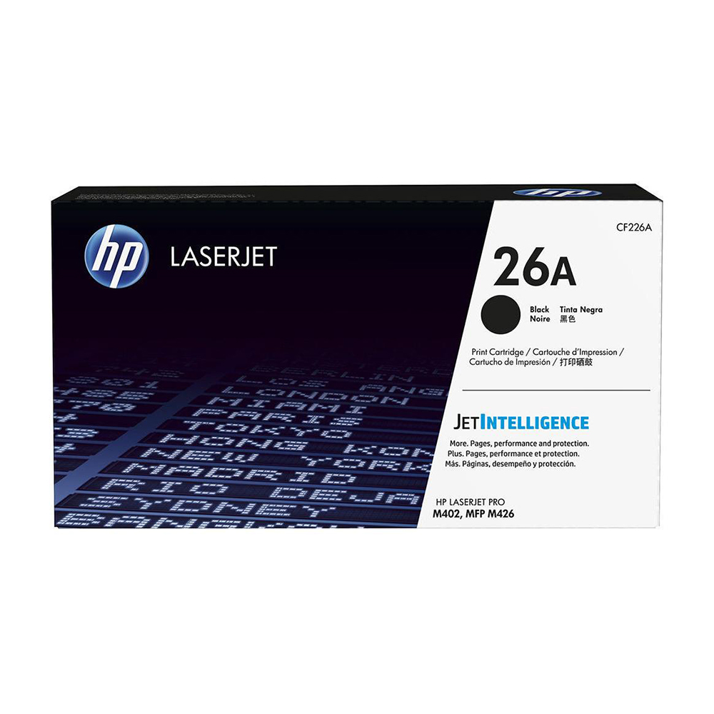 Bild von HP Toner 26A, CF226A, Schwarz, 3100 Seiten