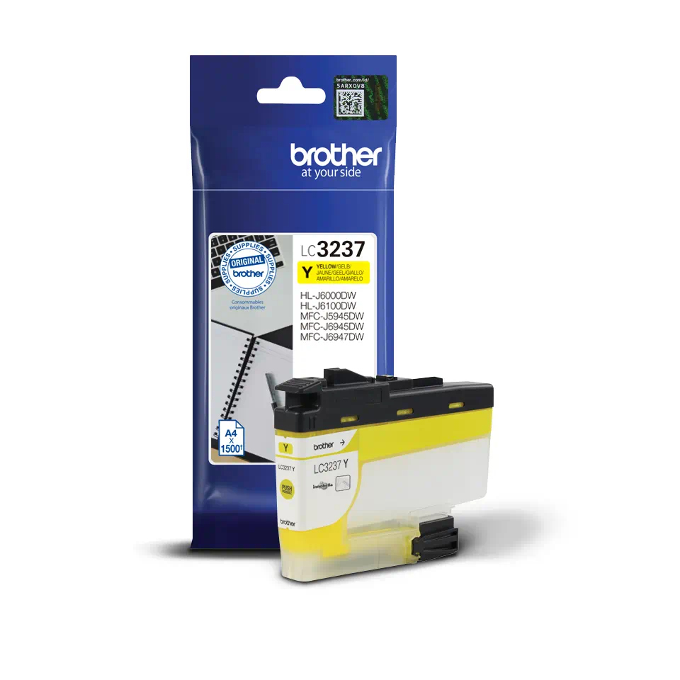 Bild von Brother Tintenpatronen LC-3237, yellow, 1500 Seiten