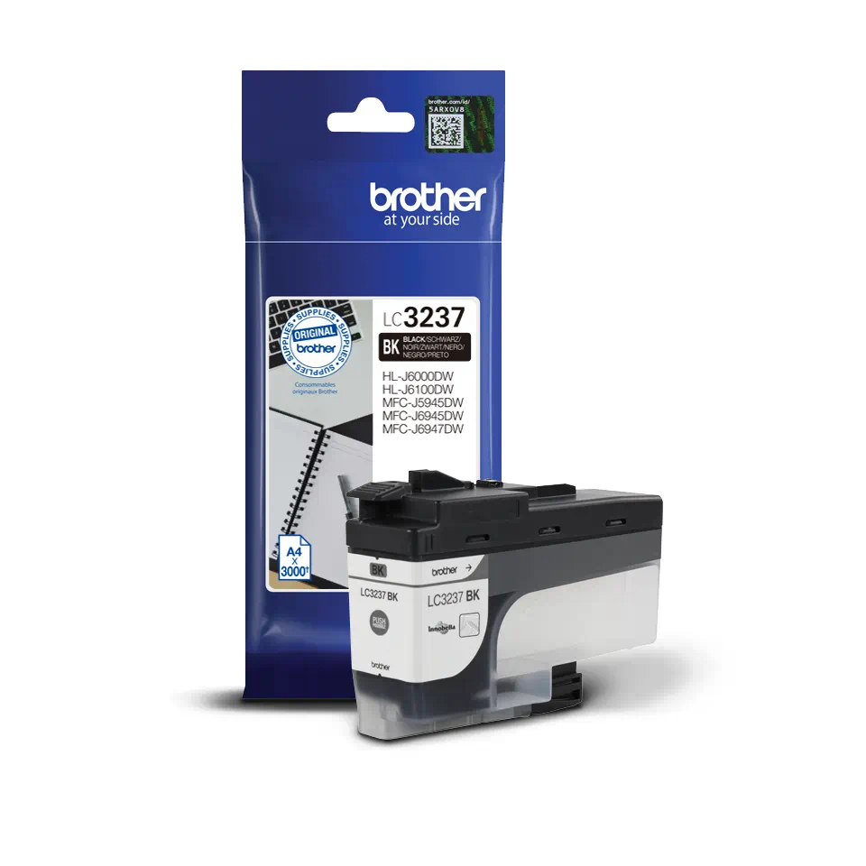 Bild von Brother Tintenpatronen LC-3237BK, schwarz, 3000 Seiten