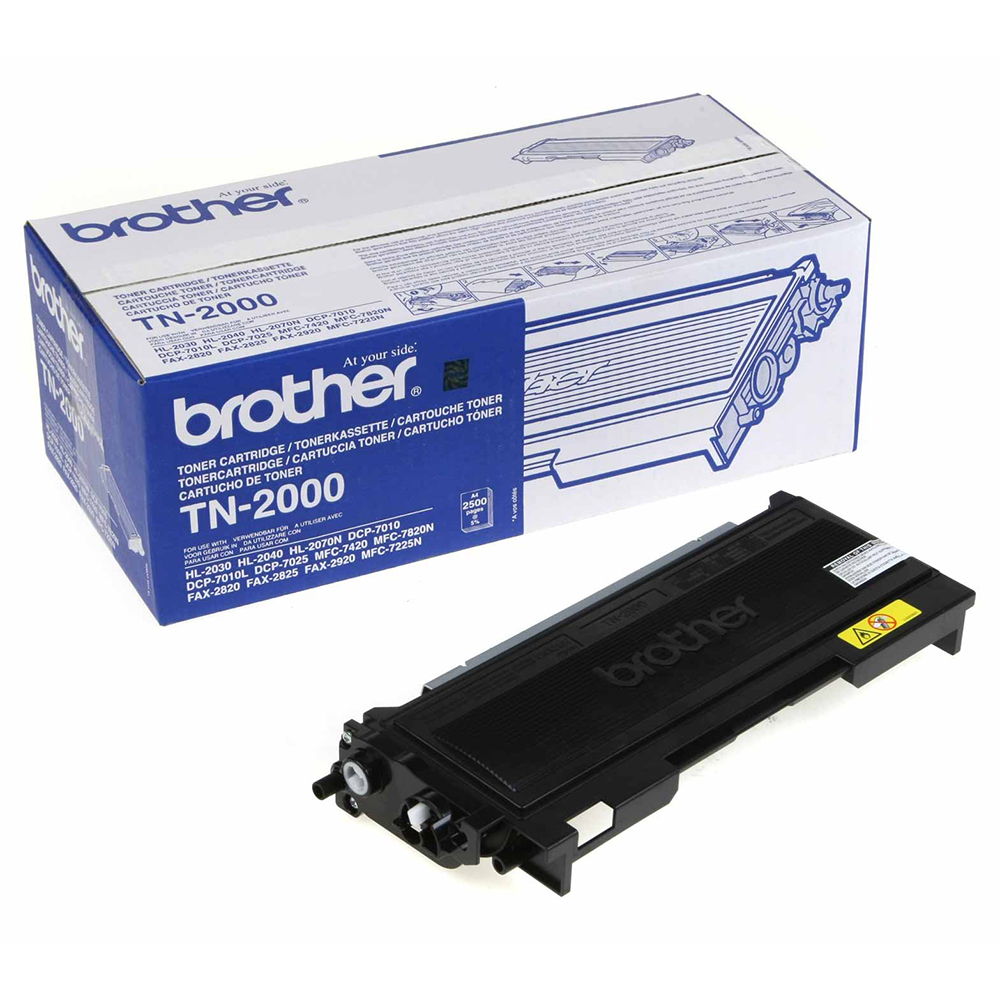 Bild von Brother TN-2000, Schwarz, 2500 Seiten 