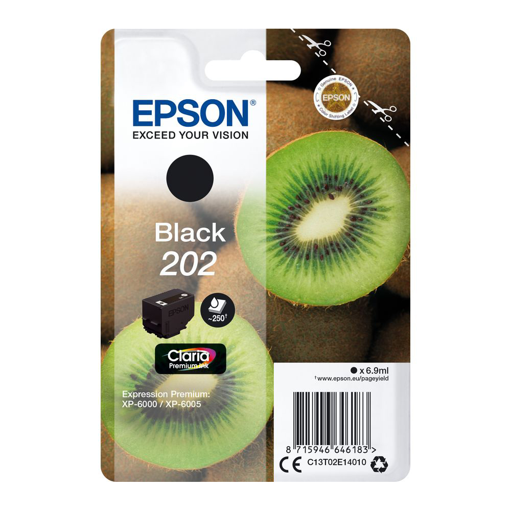 Bild von Epson Tintenpatrone 202, schwarz