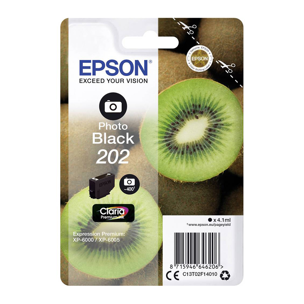 Bild von Epson Tintenpatrone 202, photo schwarz