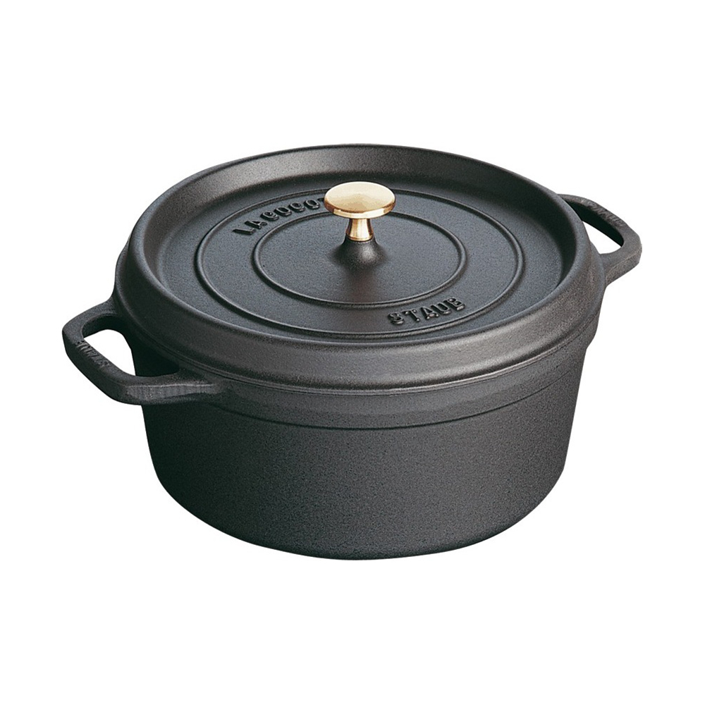 Bild von Staub Bräter Cocotte rund 22cm schwarz