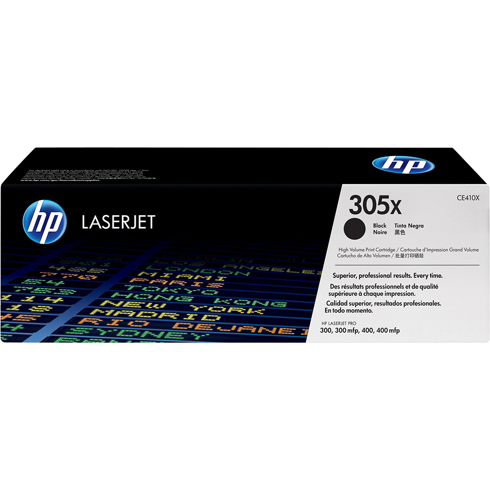 Bild von HP Toner 305X, CE410X, Schwarz, 4000 Seiten 