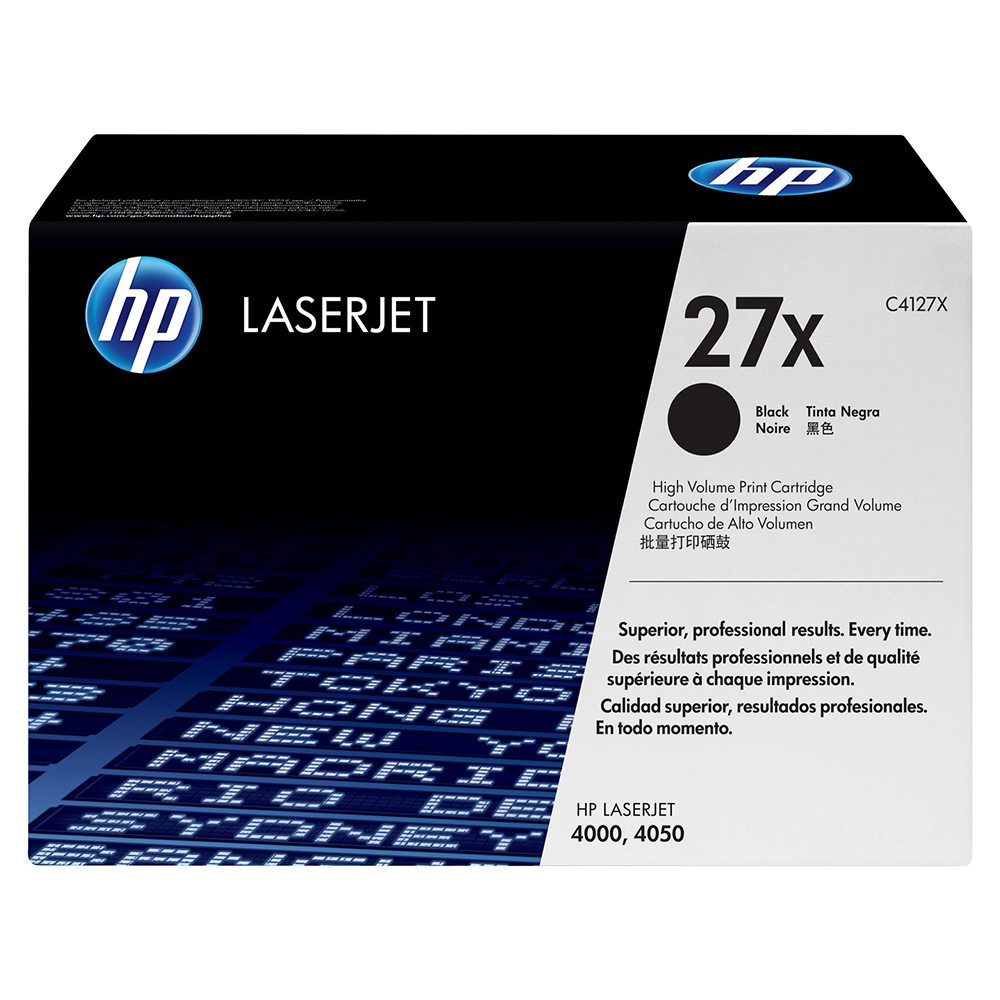 Picture of HP Toner 27X, C4127X, Schwarz, 10'000 Seiten 