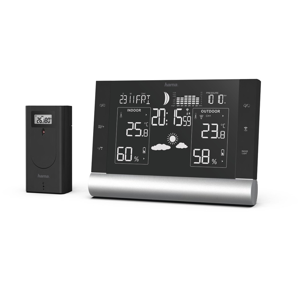 Bild von Hama Wetterstation Black Line Plus