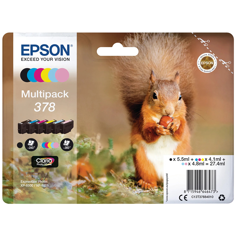 Picture of Epson 378 Multipack, 6 Farben