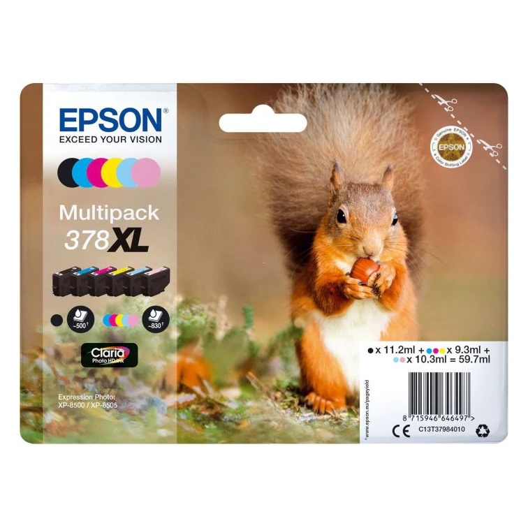 Picture of Epson 378 XL Multipack 6 Farben