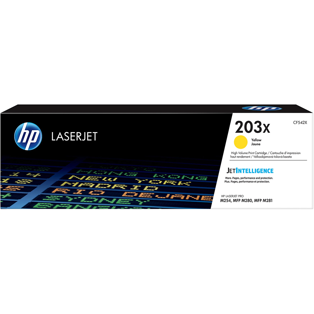 Picture of HP Toner CF542X 203X Gelb, 2500 Seiten