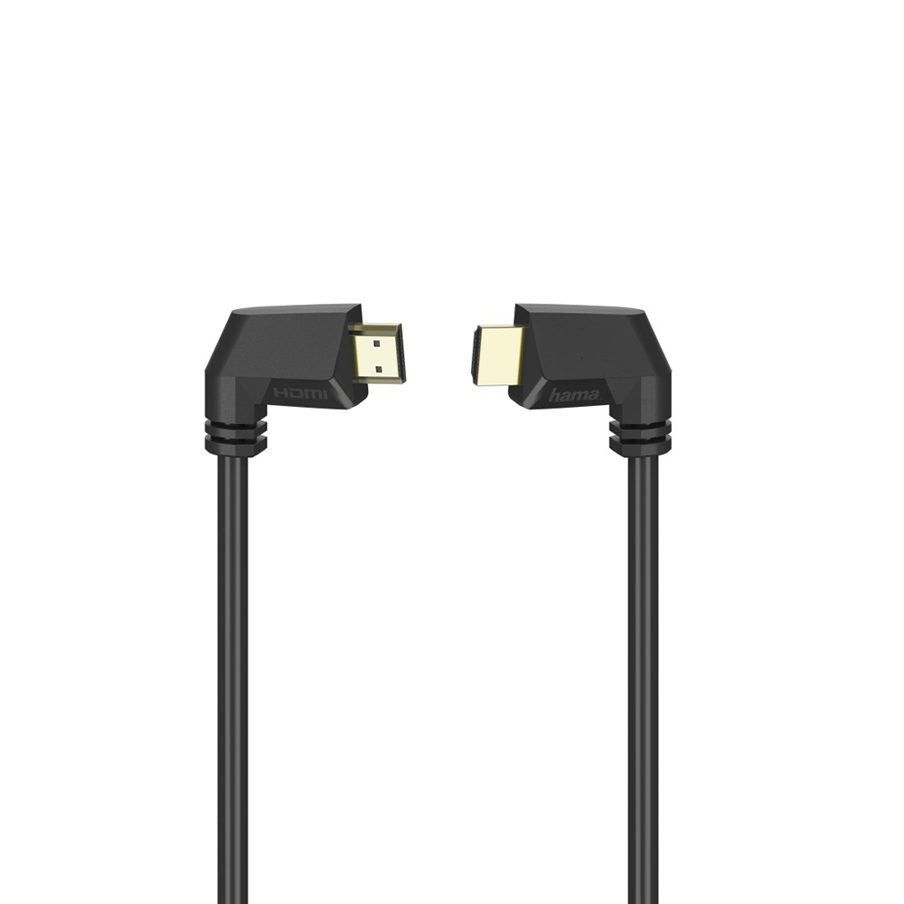 Bild von Hama High Speed HDMI™-Kabel, 90°, vergoldet, 1.5m