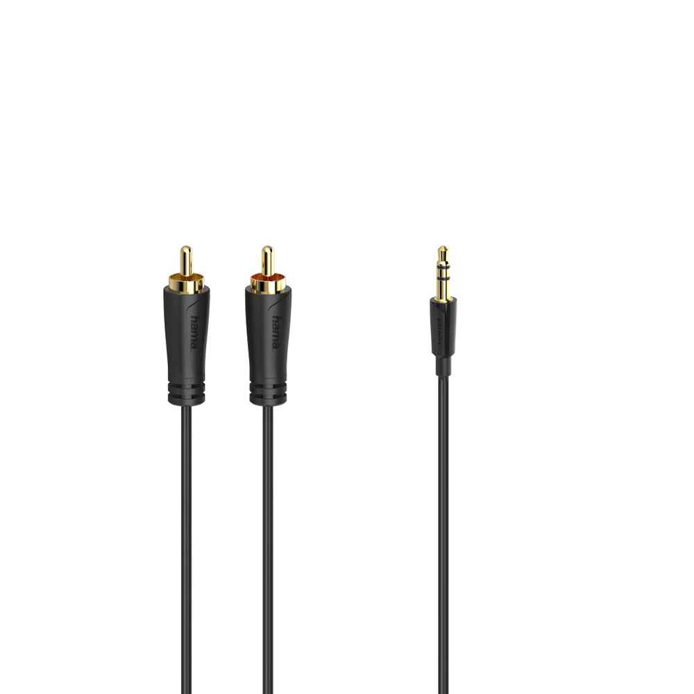 Bild von Hama Audio-Kabel, 3,5-mm Klinke zu 2 Cinch, 1.5m