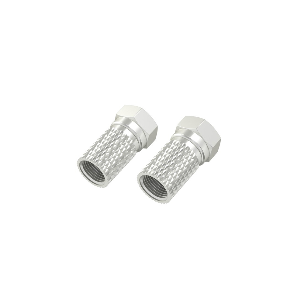 Bild von Hama F-Stecker, 6,8 mm, schraubbar, 2 Stück