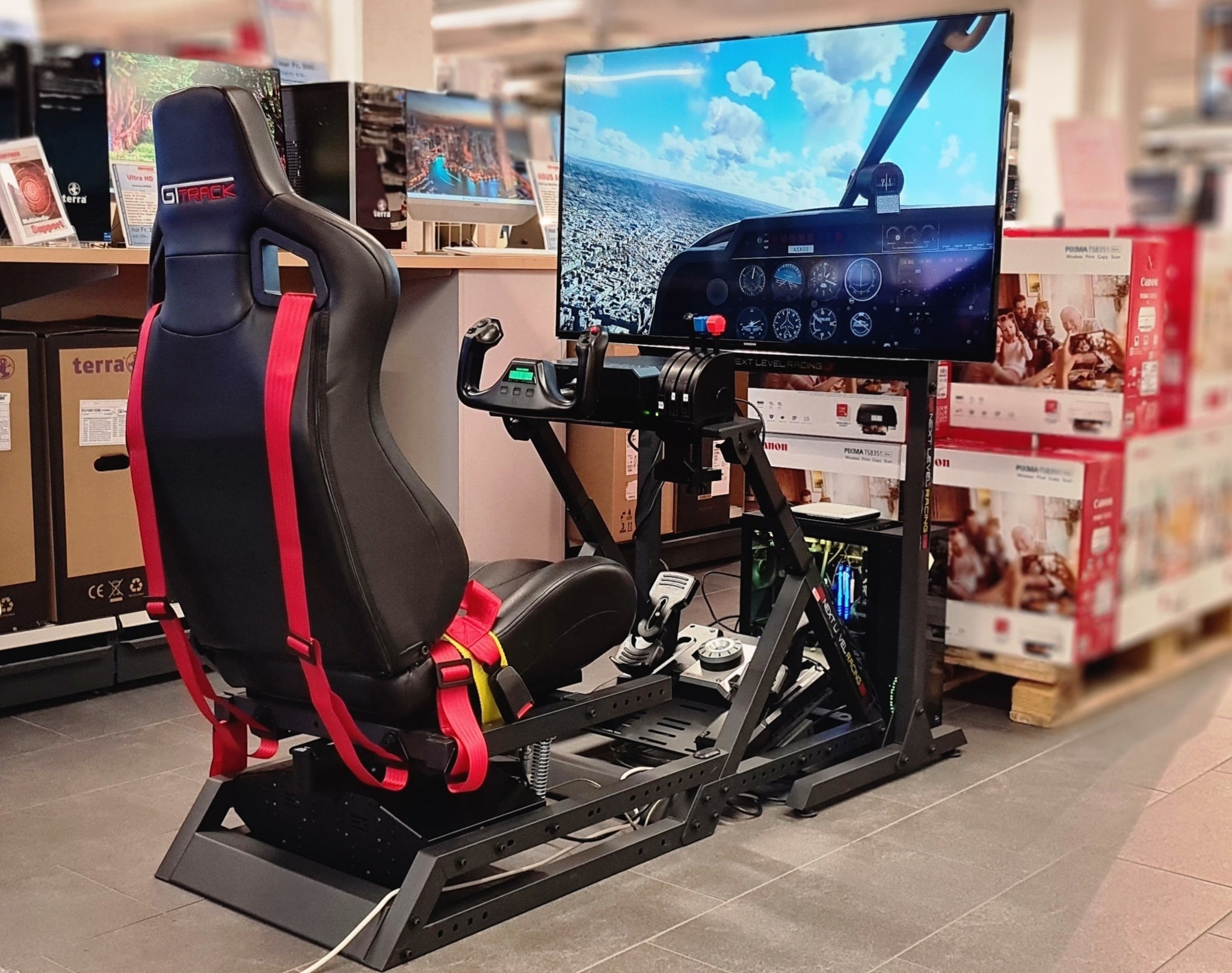 Bild von Flug und Racing Simulator mit Motion Plattform
