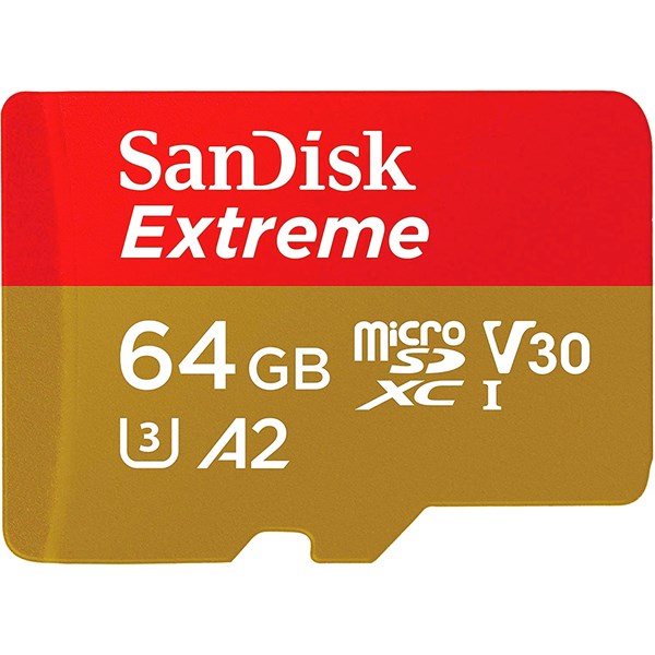 Picture of SanDisk Extreme micro-SDXC/UHS-I 64 GB Speicherkarte