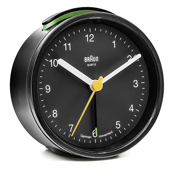 Bild von Braun Wecker Cut Clock BC12B, schwarz