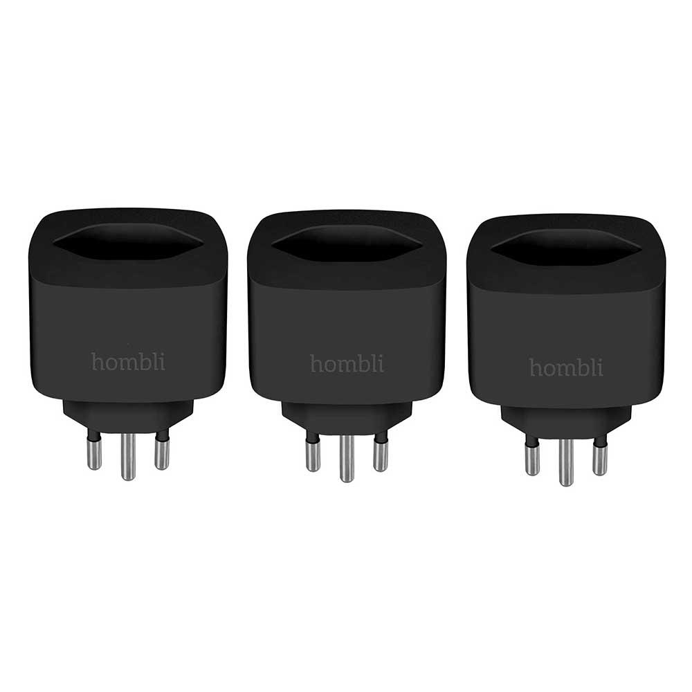 Bild von Hombli Smart Swiss Socket Promo Pack 2+1 schwarz