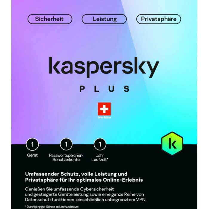 Bild von Kaspersky Plus (1 PC) [PC/Mac/Android] (D/F/I)