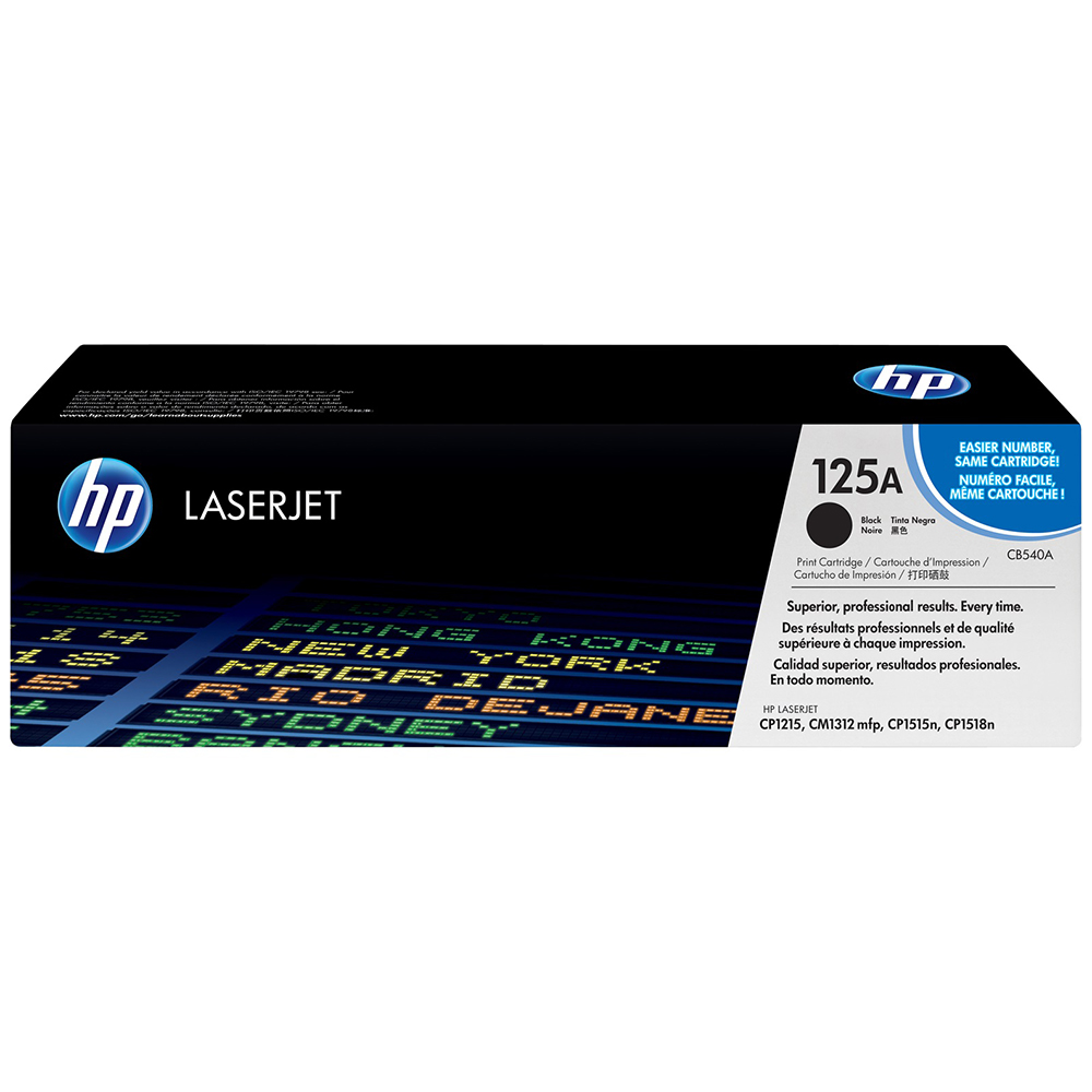 Bild von HP Toner 125A, CB540A, Schwarz, 2200 Seiten 