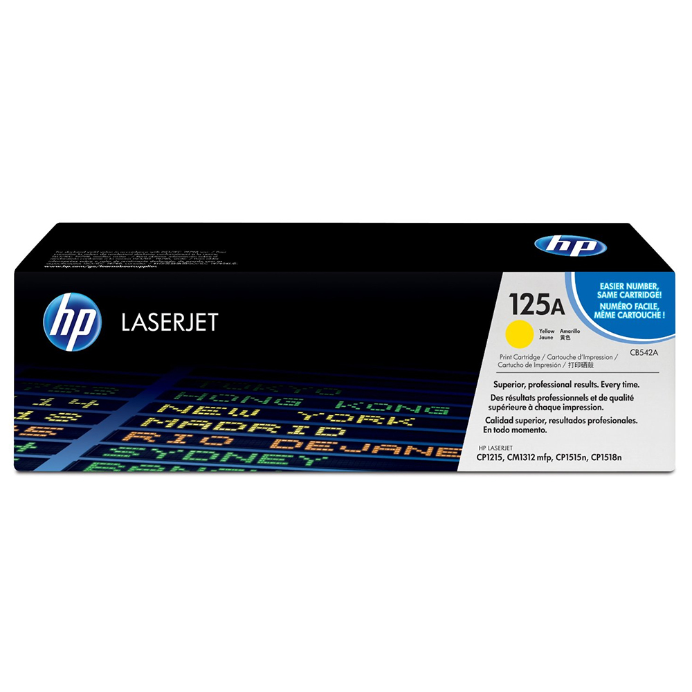 Bild von HP Toner 125A, CB542A, Yellow, 1400 Seiten 