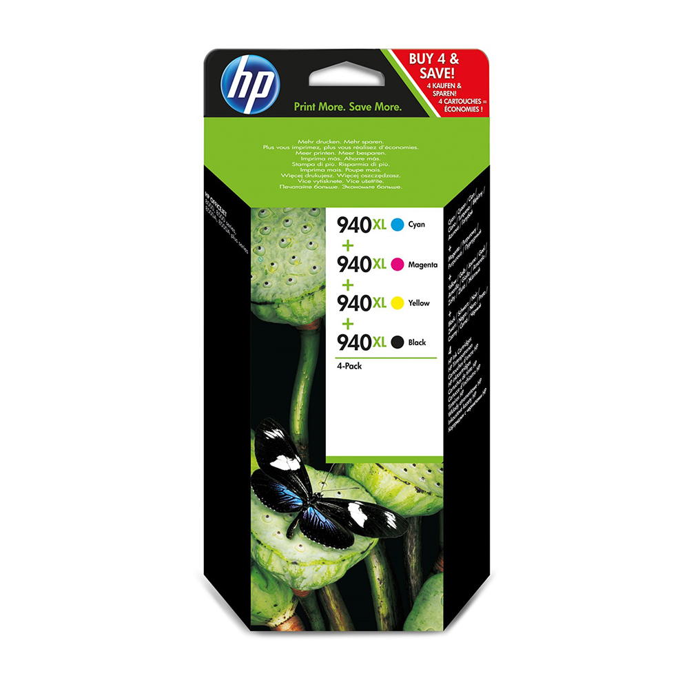 Bild von HP Tintenpatrone Multipack 940XL CMYBK  2200/1400 Seiten