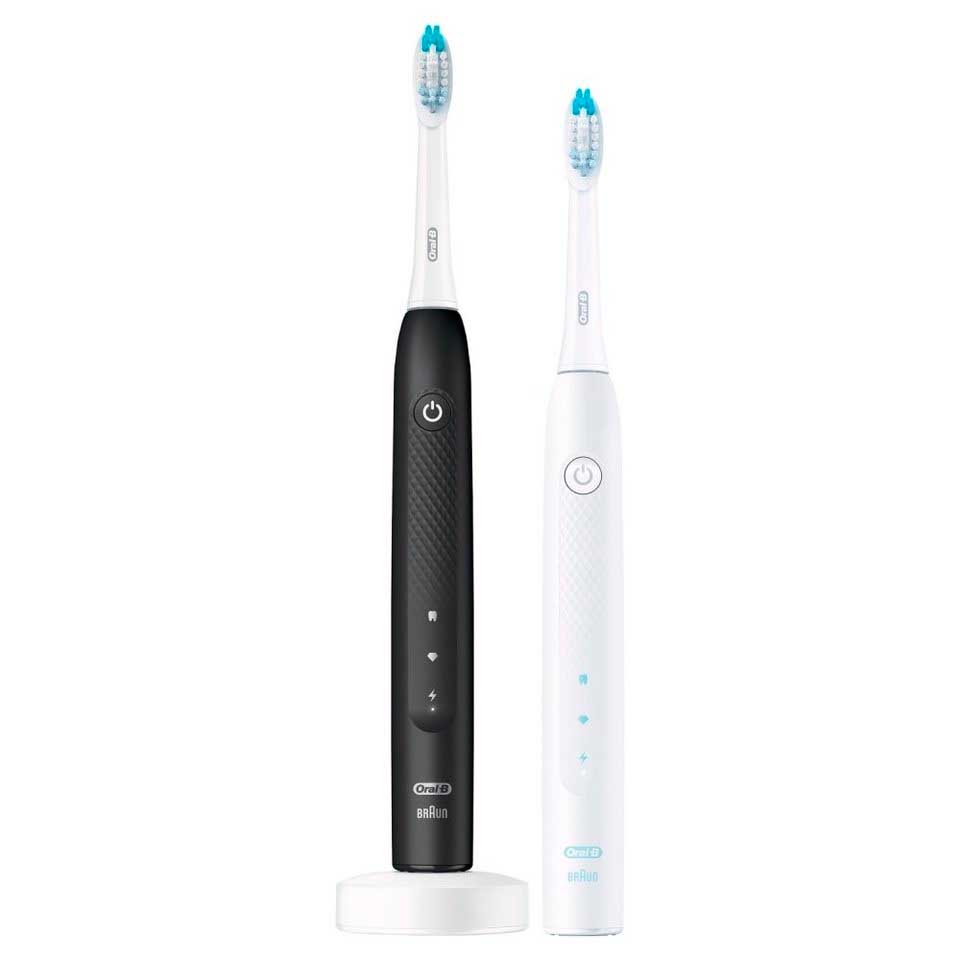 Bild von Braun Oral-B Schallzahnbürste Pulsonic Slim Clean 2900 Doppelpack schwarz