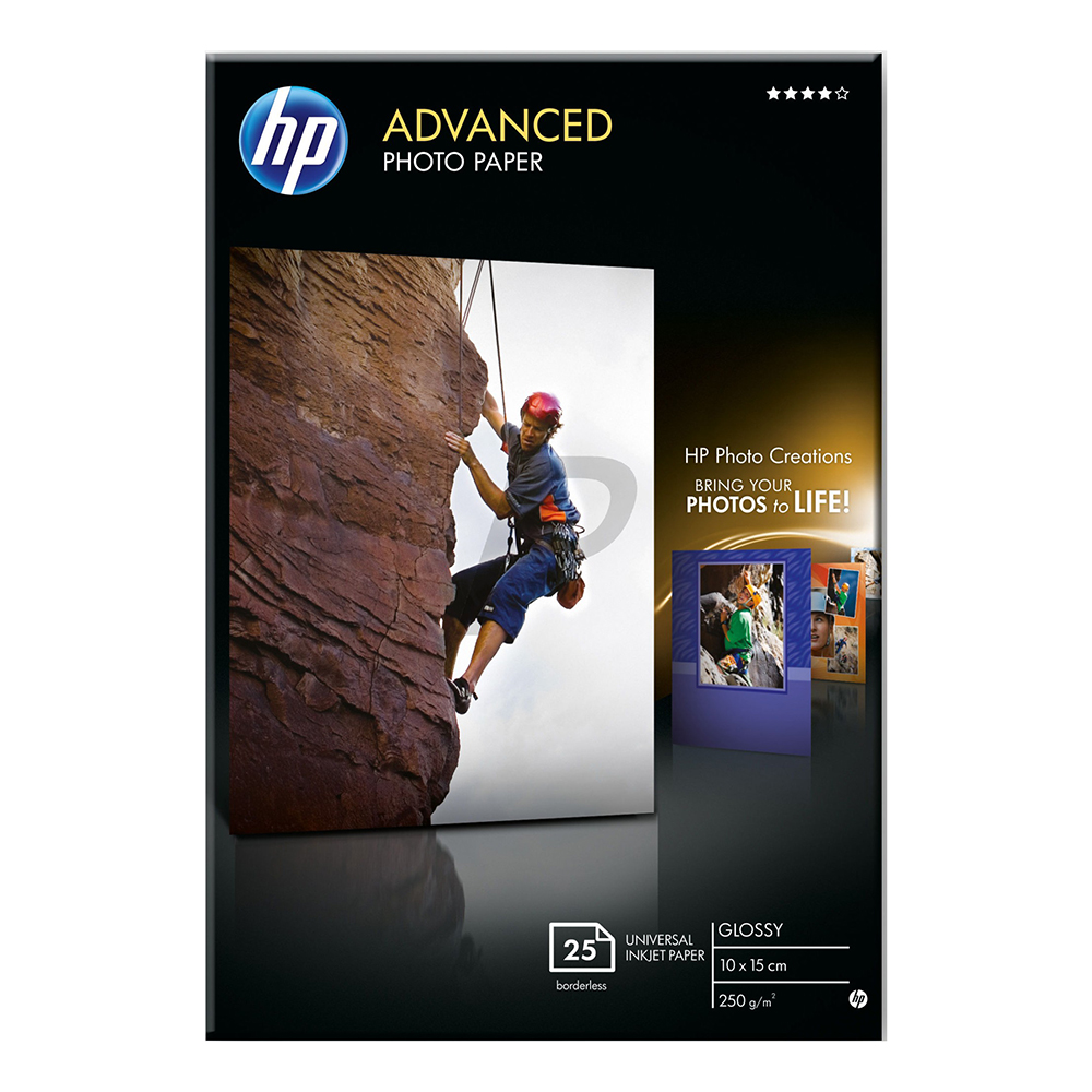 Bild von HP Fotopapier Advanced Q8691A, 10 x 15cm, 25 Blatt