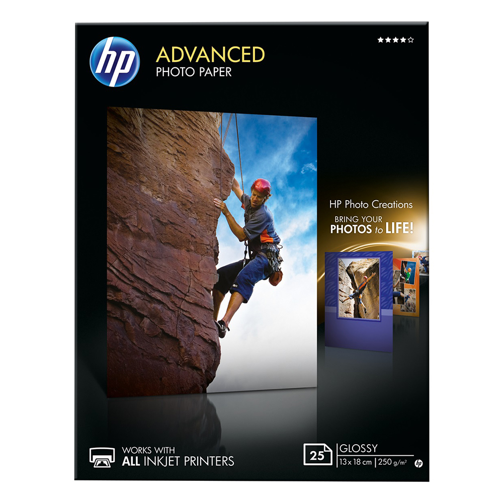 Bild von HP Fotopapier Advanced Q8696A, 13 x 18cm, 25 Blatt