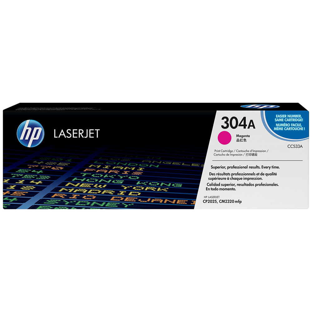 Picture of HP Toner 304A, CC533A, Magenta, 2800 Seiten