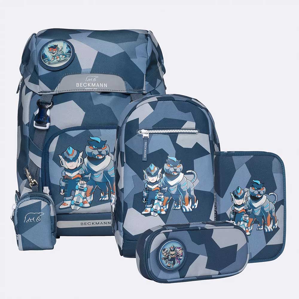 Picture of Beckmann Schulrucksack Classic Tiger Race Set 6-teilig