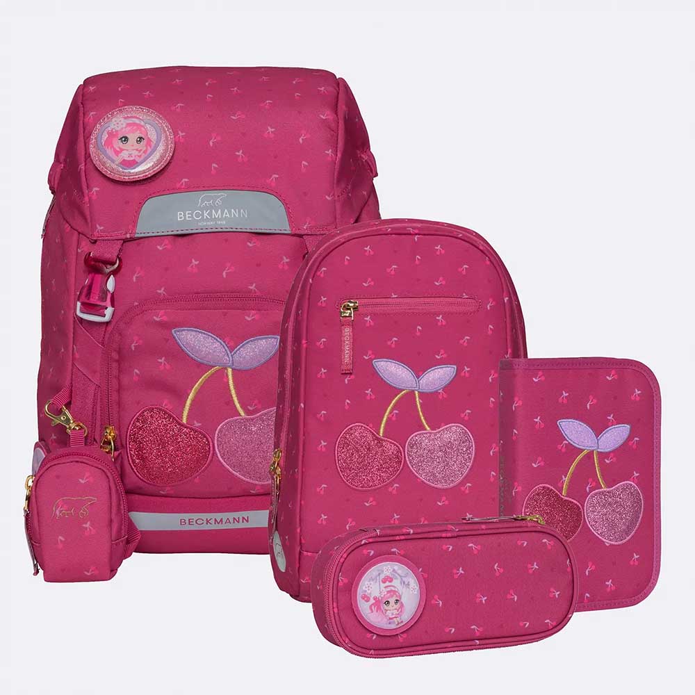 Bild von Beckmann Schulrucksack Classic Cherry Set 6-teilig