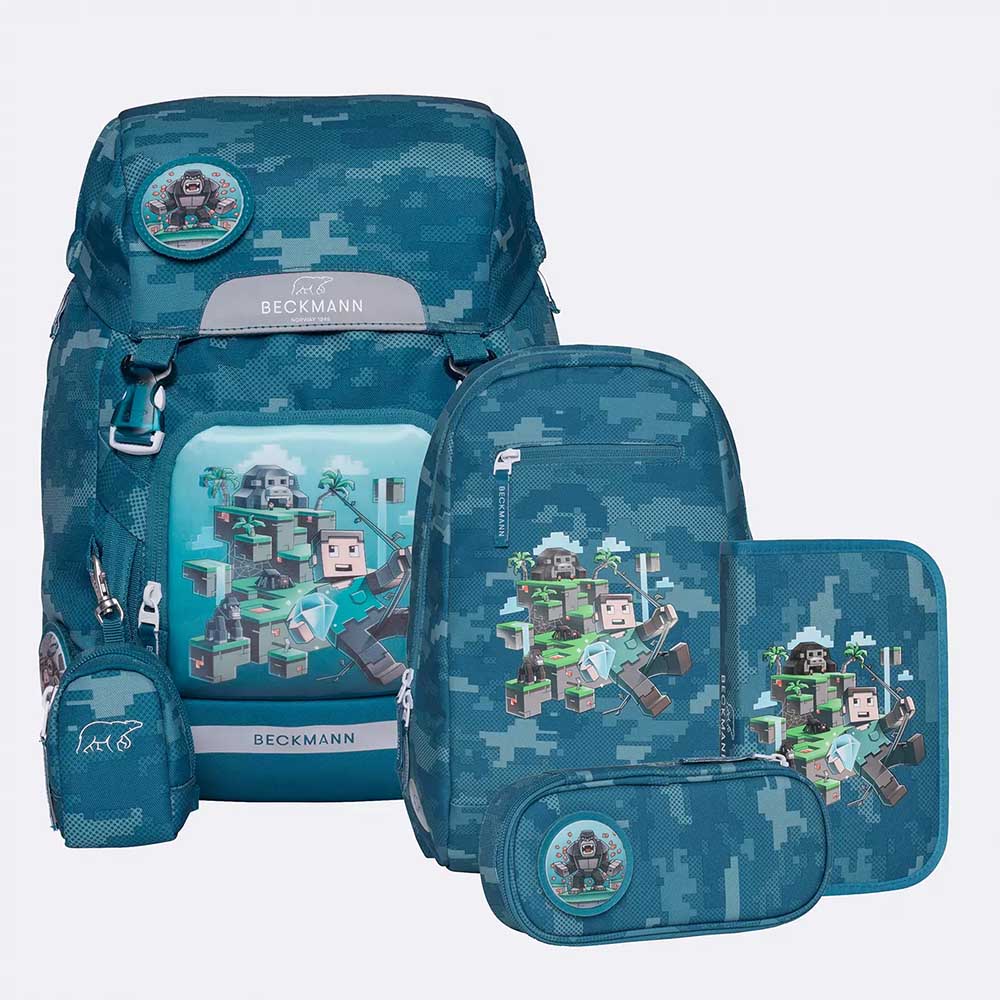 Bild von Beckmann Schulrucksack Classic Jungle Game Set 6-teilig