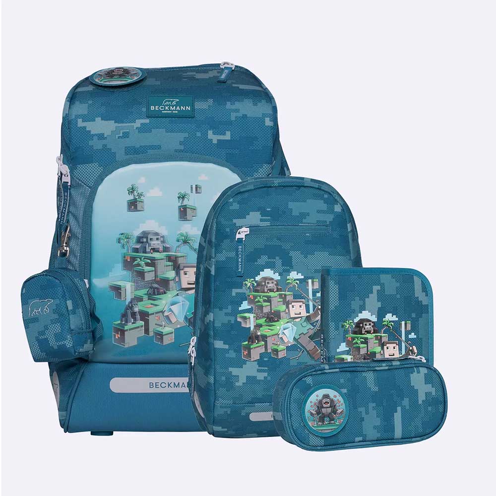 Bild von Beckmann Schulrucksack Active Air FLX Jungle Game Set 6-teilig