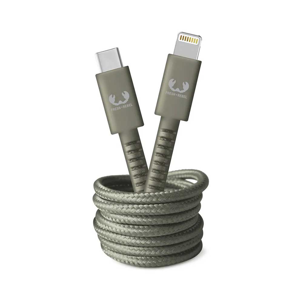 Bild von Fresh'N Rebel USB C-Lightning 2m Dried Green