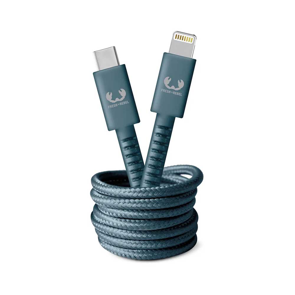 Bild von Fresh'N Rebel USB C-Lightning 2m Dive Blue