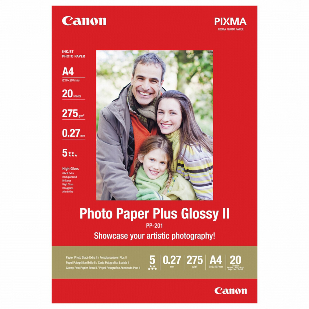 Bild von Canon Fotopapier PP-201 Glossy, 210 x 297mm (A4)