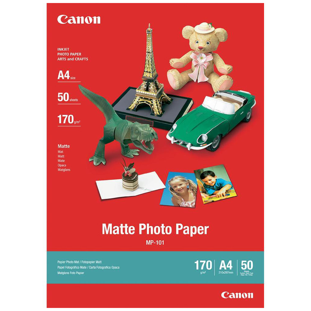 Bild von Canon Fotopapier MP-101, matt, 210 x 297mm (A4)