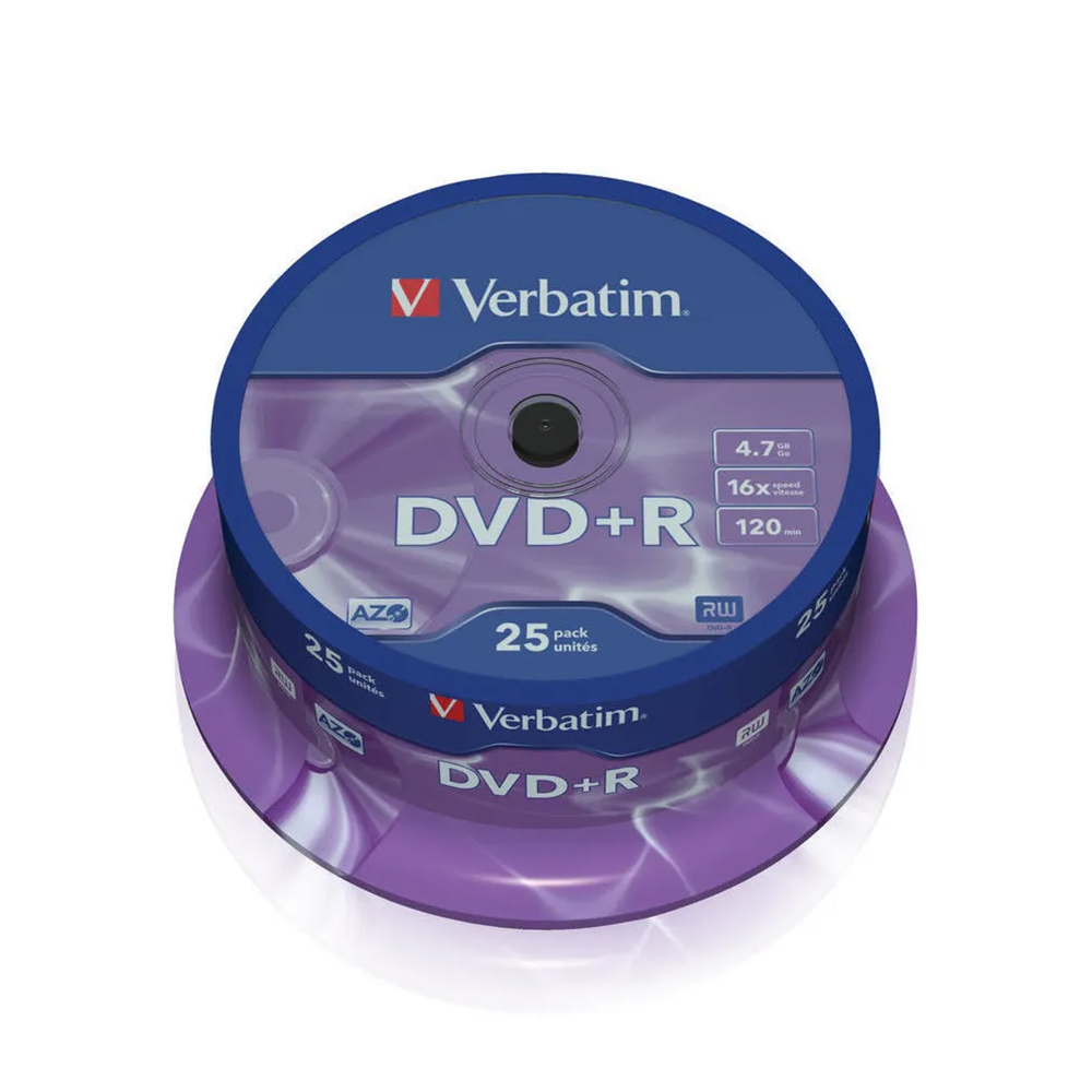 Bild von Verbatim DVD+R 4.7GB 16x 25er-Spindle