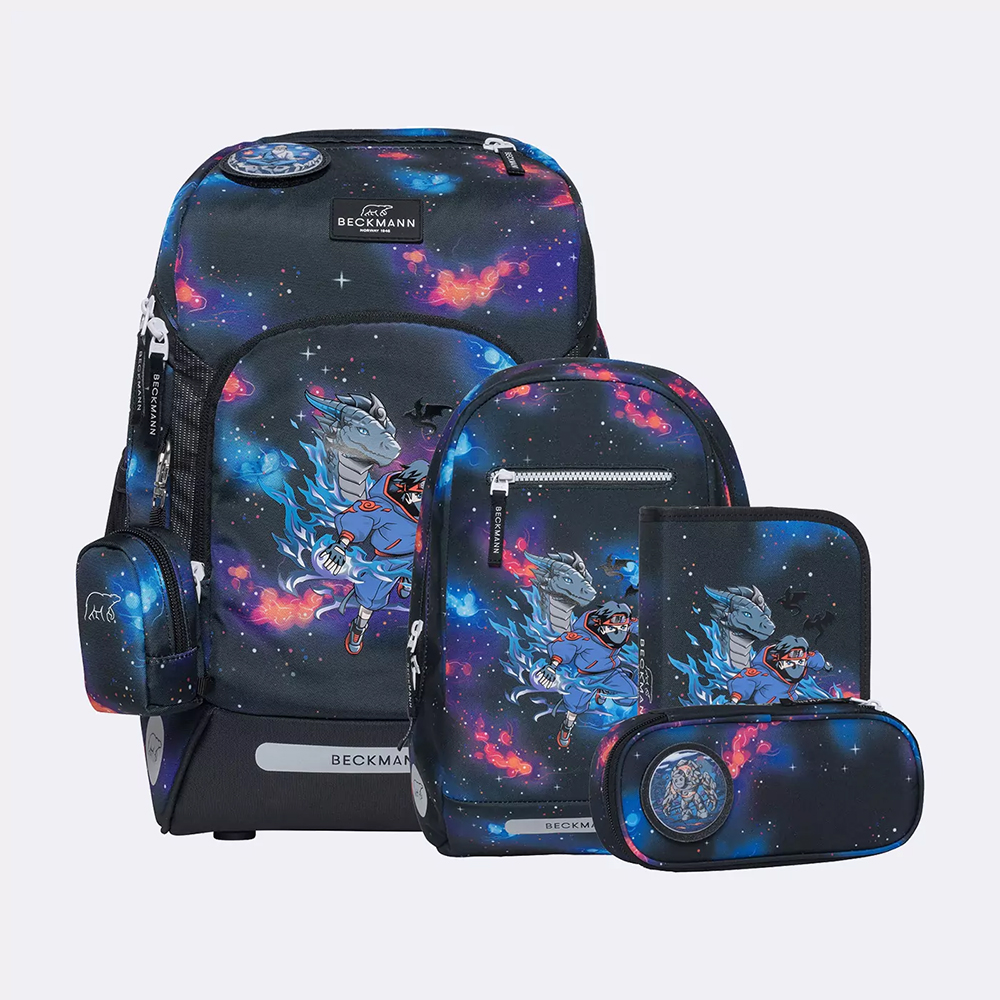 Bild von Beckmann Schulrucksack Active Air FLX Ninja Elements Set 6-teilig