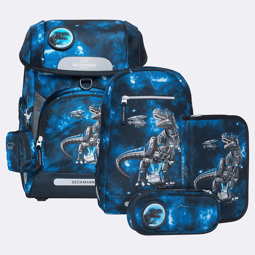 Bild von Beckmann Schulrucksack Plus Air Tech Rex Set 6-teilig
