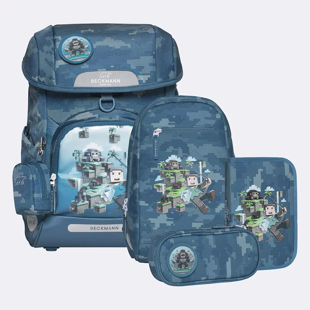 Bild von Beckmann Schulrucksack Plus Air Jungle Game Set 6-teilig