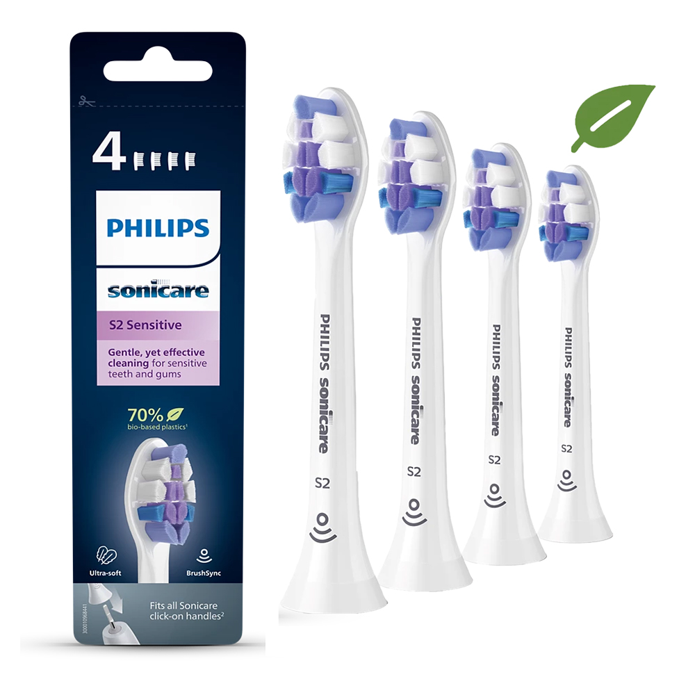 Bild von Philips Sonicare Ersatz-Aufsteckbürsten S2 Sensitive 4er-Packung