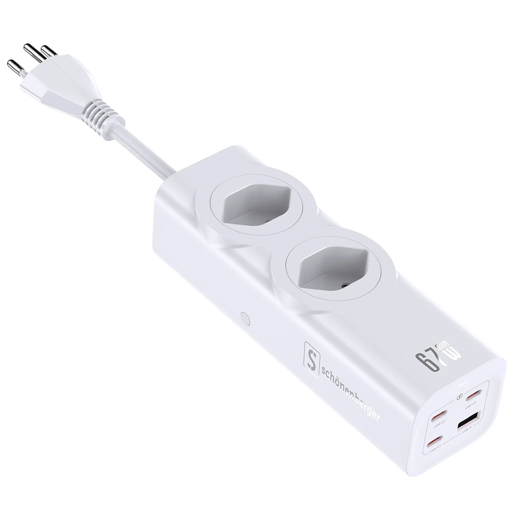 Bild von Schönenberger 67W GaN Fast Charging Station weiss