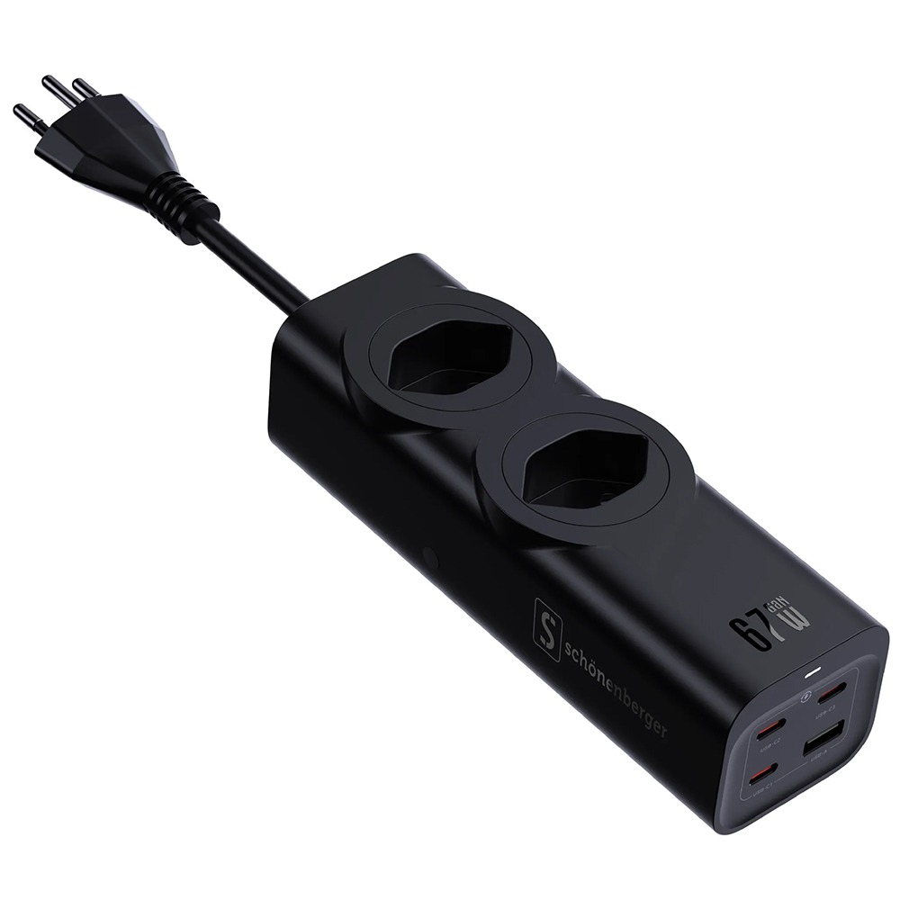 Bild von schönenberger 67W GaN Fast Charging Station schwarz