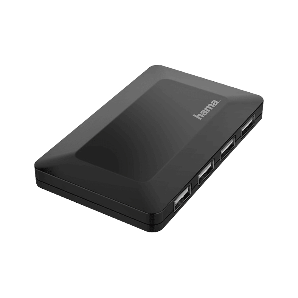 Bild von Hama USB-Hub, 4 Ports, USB 2.0, 480 Mbit/s, aktiv
