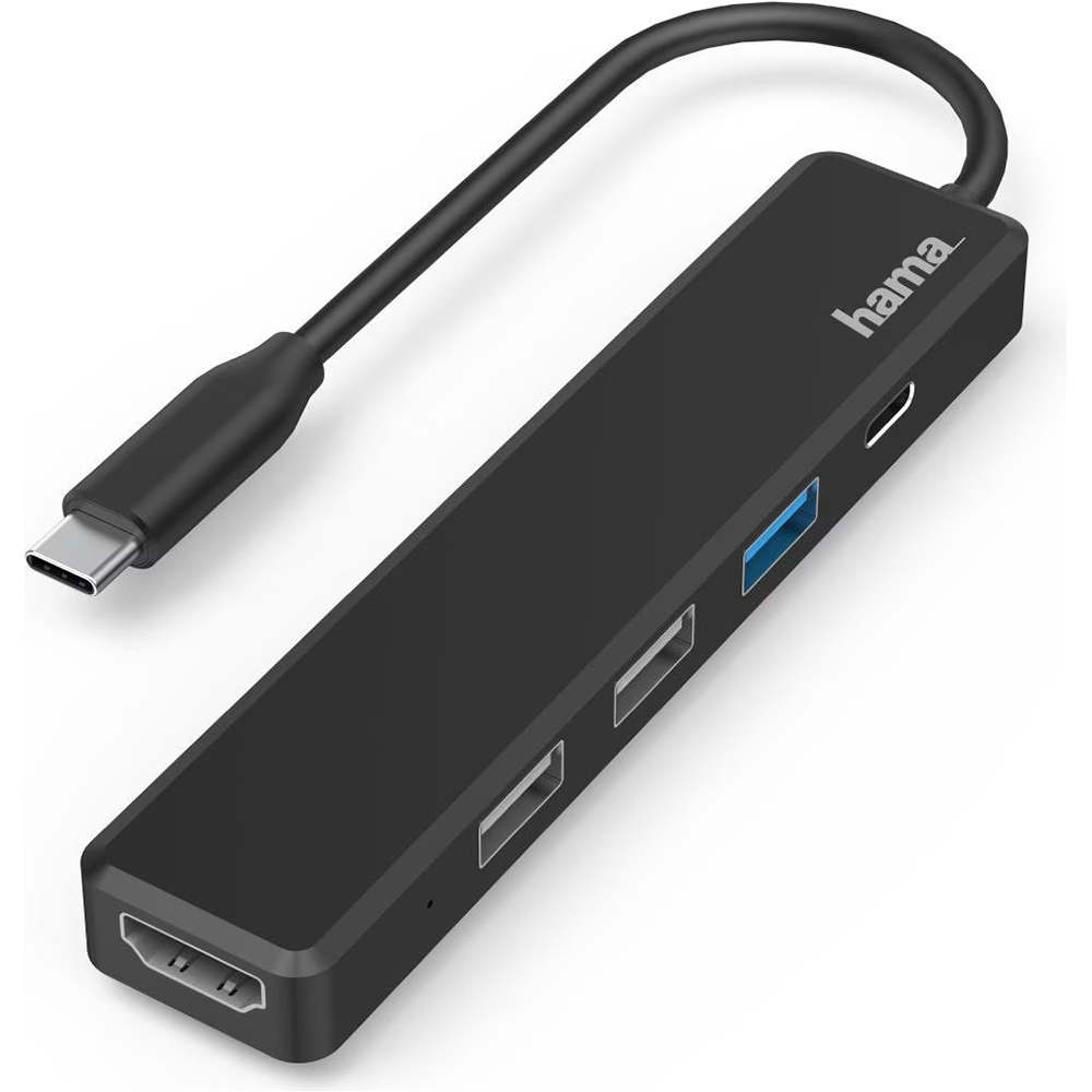 Bild von Hama USB-C-Hub, 5 Ports, 3x USB-A, USB-C, HDMI